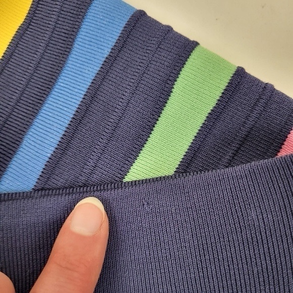 Anthropologie Maeve rainbow pleated contrast skirt aline full circle - Picture 11 of 11